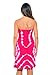 Riviera Sun 21612-FW-XL Strapless Tube Short Dress/Summer Dresses Fuchsia/White