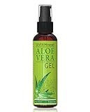 Aloe Vera Gel - 99% Organic, Travel Size 2 oz - NO XANTHAN, so it Absorbs Rapidly with No Sticky Residue - made from REAL JUICE, NOT POWDER