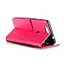 Nexus 6P Case,Huawei Nexus 6P Wallet Case,Phezen Beauty Luxury Bling Crystal Rhinestone Diamond Embossed Flower Butterfly PU Leather Flip Stand Wallet Case Card/Cash Slots for Huawei Nexus 6P,Hot Pink