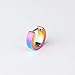 Adecco LLC Men Women 316L Stainless Steel Unique Small Hoop Earrings Huggie Ear Piercings Hypoallergenic (rainbow)