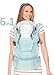 LÍLLÉbaby Complete Embossed Luxe Six-Position 360° Ergonomic Baby and Child Carrier, Mint I Love You to Pieces