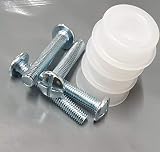 Just Accessories 4 x Headboard Bolts M8x50mm with Plastic Washers view 3