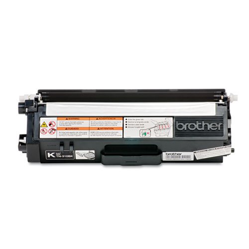 Brother genuine tn310bk color laser black toner cartrid…