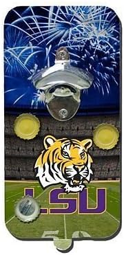 Evergreen Enterprises EG3CND921 LSU Magnetic Bottle Clink 'N Drink Bottle Opener (Set of 1)