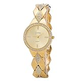 Ladies Crystal Bracelet Dress Wrist Watch for Women - Female Gold, Rose Gold, Silver