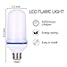 TOMTOO Christmas LED Flame Effect Light Bulbs - 4 Modes with Upside Down Effect - E26 Base LED Flickering Flame Light Bulbs for Indoor/Outdoor Christmas Decorations（4 Pack）