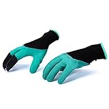 Garden Genie Gloves with Fingertips Uniex Claws Quick & Easy to Dig and Plant Without Hand Tools - As Seen On TV (Right&Left Handed)