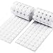 Heze 500pcs (250 Pair Sets) 20mm Diameter Sticky Back Coins Hook & Loop Self Adhesive Dots Tapes Magic Sticky Dots(White)