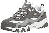 Skechers Sport Women's D'Lites 2.0 Under Control Fashion Sneaker, Gray/White, 10 M US