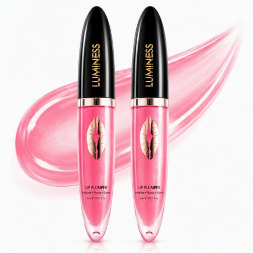 LUMINESS Hot Kiss Intense Lip Plumper Gloss 2-Pack | Maximum P... 41aKHODMgsL
