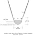 U7 I Love You to The Moon and Back Jewelry 18K Gold/Platinum Plated Delicate Italian Gold Plated Box Chain Heart Pendant Necklace Grandma's Gift