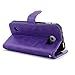 S6 Active Case, LK Galaxy S6 Active Wallet Case, Luxury PU Leather Case Flip Cover with Card Slots & Stand For Samsung Galaxy S6 Active, PURPLE