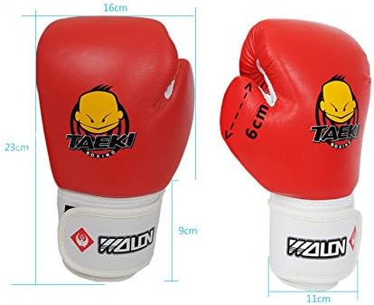 Andesan 1 Pair Cartoon Sparring Boxing Gloves for Children(Red)