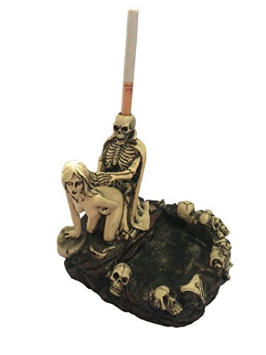 Tvoip Creative Skull Ashtray Ashtray Girl Skull and Fun Taste The Living Room Decoration
