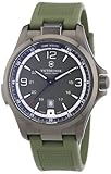 Victorinox Swiss Army Men's Night Vision 241595 Green Rubber Swiss Quartz Watch with Green Dial