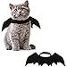 Frienda 3 Pieces Pet Halloween Vampire Costume Pet Bat Vampire Cloak Wizard Hat for Halloween Party, Pet Cosplay(Red,Solid)