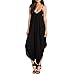May&Maya V Neckline All in One Beach Jumpsuit (S) Black