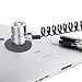 Laptop Cable Lock Hardware Security Cable Lock Anti Theft Lock for iPad Tablet Laptop MacBook and All Other Notebooks and Laptop with Black Anchor