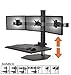 Stand Steady Winston Workstation Triple Monitor Mount Sit-Stand Desk (Innovative WNST-3) | Three Monitor Standing Desk Workstation Converter with VESA Mount| Height Adjustable! (3 Monitor/Black)