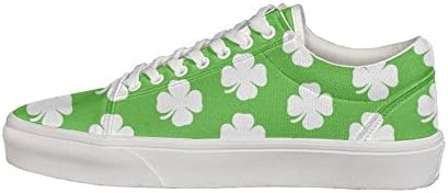 St Patricks shamrock print Women Casual shoes Canvas Slip Fashion spring gift
