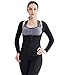 Ausom Womens Thermal Body Shaper Long Shirt Slimmer Workout Sweat Sauna Suit Neoprene Shaping Shapewear for Weight Loss