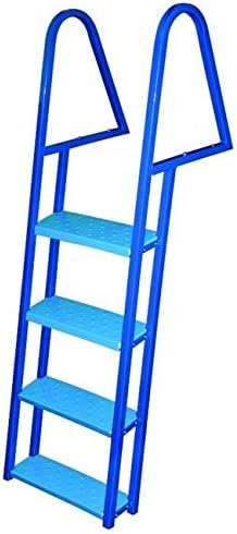 4 Step Dock Ladder, Blue Powder Coated - Jif Marine