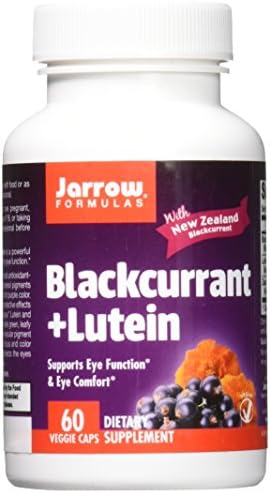 Jarrow Formulas Black Currant and Lutein, Supports Eye Function &amp; Eye Comfort, 60 Capsules