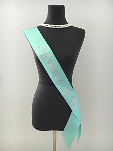 "Mommy to Be" Silver Glitter Satin Sash, Unisex Baby Shower / Gender Revealing Party Decorations - Premium Quality, Made in the USA