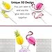 Hawaiian Party Decorations 73Pcs Luau Party Supplies Including ALOHA Banner Tropical Palm Leaves Cake Topper Balloons Drinking Umbrella Straws for Aloha Party Summer Party