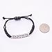 Jane Stone Fashion Inspirational Leather Bracelets Silver Plated Ornaments for Women She Believed She Could So She Did(Fn1568)