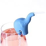 Straw Holders (Elephant - Set of 2) ♥ Dishwasher Safe & Reusable ♥ Fun Drink Markers for Parties ♥ Fits Most Cups, Glasses & Mugs