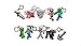 Minecraft Toy Action Figure Hanger Set of 10 (3-Inch)