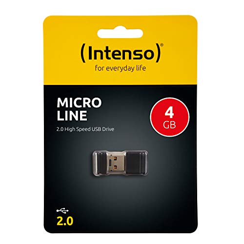 Intenso 3500450 Micro Line 4 GB USB-Stick USB 2 schwarz, 4GB - USB 2.0 – Bild 3
