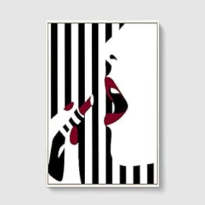 SIGNFORD Framed Canvas Home Artwork Decoration Lines Art...