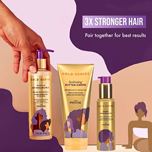 Pantene Gold Series Detangling Milk Hair Treatment for Curly Hair