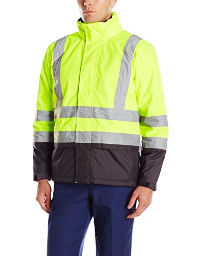 Helly Hansen Workwear Men's Altra High Visibility Insulated Jacket, Yellow/Charcoal, 3X-Large