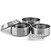 Solo Stove 3 Pot Set - Stainless Steel Camping Backpacking Cookware Kitchen Kit | Pot Gripper Included for Rocket Stove Camp Cooking
