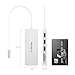 LENTION USB C Hub with 3 USB 3.0 & SD/Micro SD Card Reader Compatible Iphone15, 2023-2016 MacBook Pro, New Mac Air/iPad Pro/Surface, More, Stable Driver Certified Type C Adapter (CB-C15, Silver)