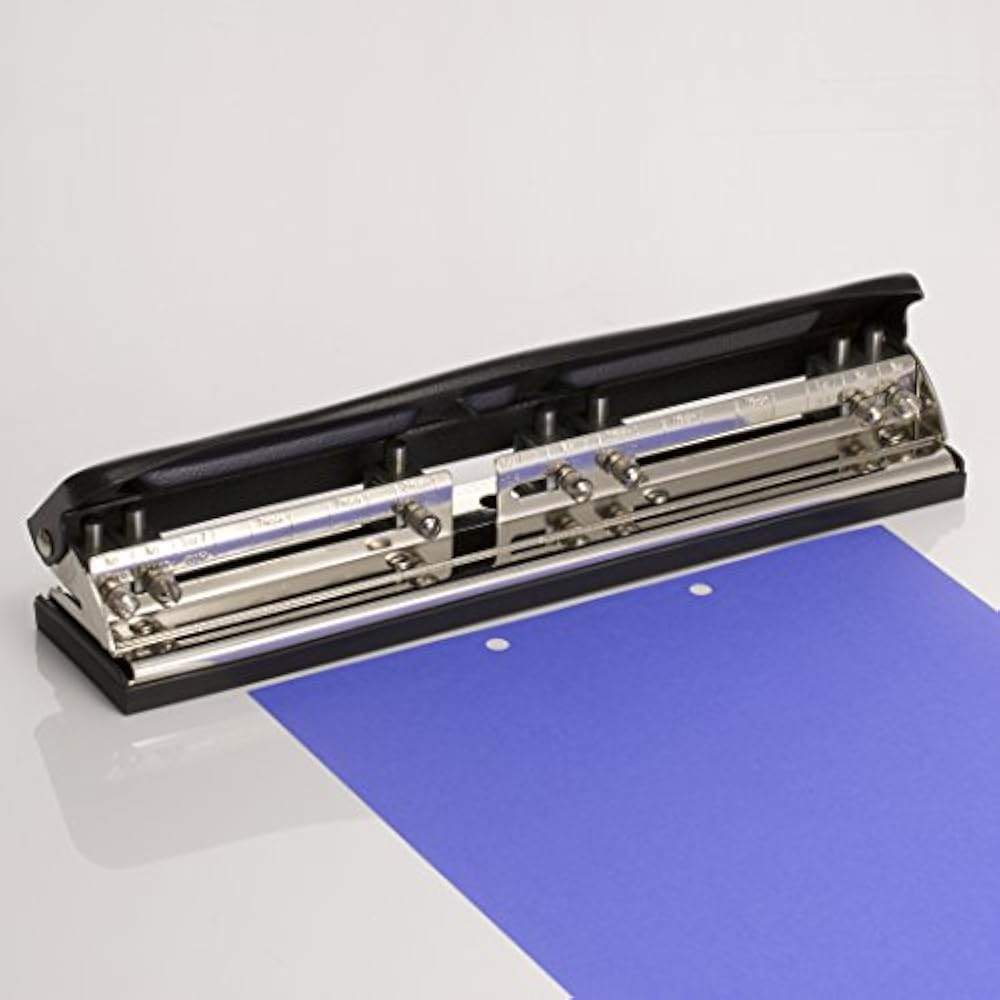 Officemate Adjustable 27 Hole Punch. Includes Heads. Punches 511