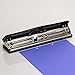 Officemate Adjustable 2-7 Hole Punch. Includes 7 Punch Heads. Punches  5-11 Sheet Capacity, Black with Chrome Trim (90070)