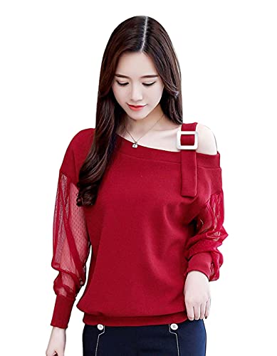 one side off shoulder top