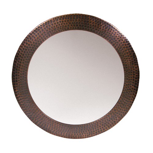 Round Copper Framed Mirror TOPRated Best Round Copper Framed Mirror