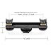 ChromLives Hot Shoe Extension Bar Mount Straight Dual Flash Bracket fits Nikon Canon Sony Olympus DSLR Camera Camcorder DV Flash