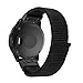 YOOSIDE Nylon Watch Band for Fenix 5/5 Plus, 22mm Soft Lightweight Breathable Nylon Sport Loop Replacement Watch Band Strap for Garmin Fenix 5/5 Plus/Approach S60/Quatix 5/Instinct (Black)