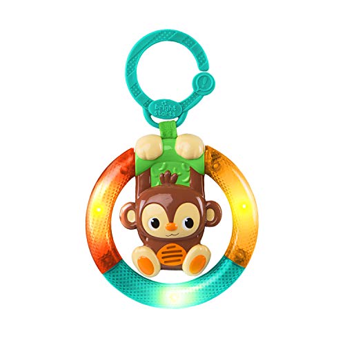 Bright Starts Shake & Glow Monkey Car Seat and Stroller Activity Take