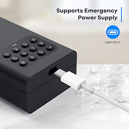 Lockin Lock Box L1, Wireless Smart Lockbox for House Key Outdoor Wall