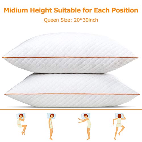 Maxzzz-Bed-Pillows-of-2-Pack-Bamboo-Pillows-for-Sleeping-Queen-Size-Pillow-Hypoallergenic-Down-Alternative-Pillows-with-Removable-Covers-for-Side-Back-SleeperQueen-2030-Inch