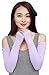 Bellady Women Outdoor Sun Block Soft Long Arm Sleeves Fingerless Gloves