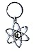 Anatomology Science Symbol Key Chain - Atom Key Chain - Silver
