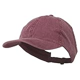 Ladies Washed Cotton Ponytail Cap - Maroon